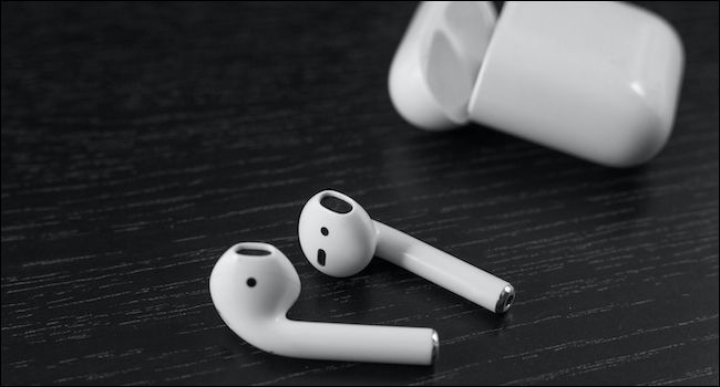 Apple AirPods outside of case