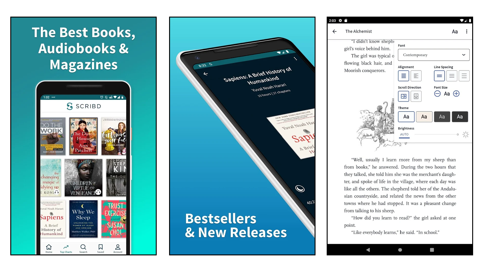 Scribd best premium book reader app netflix for books magazines audiobooks documents sheet music unlimited books each month