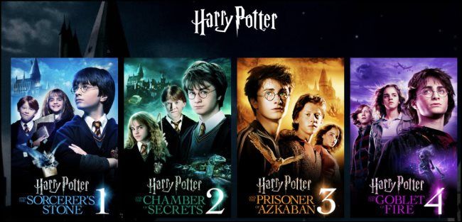 Harry Potter movies on HBO Max
