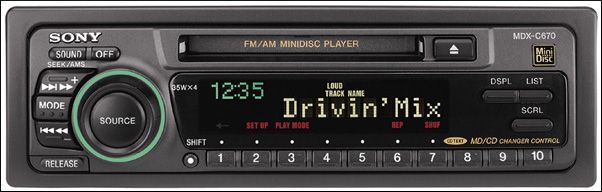 Sony MDX C670 MiniDisc Car Stereo