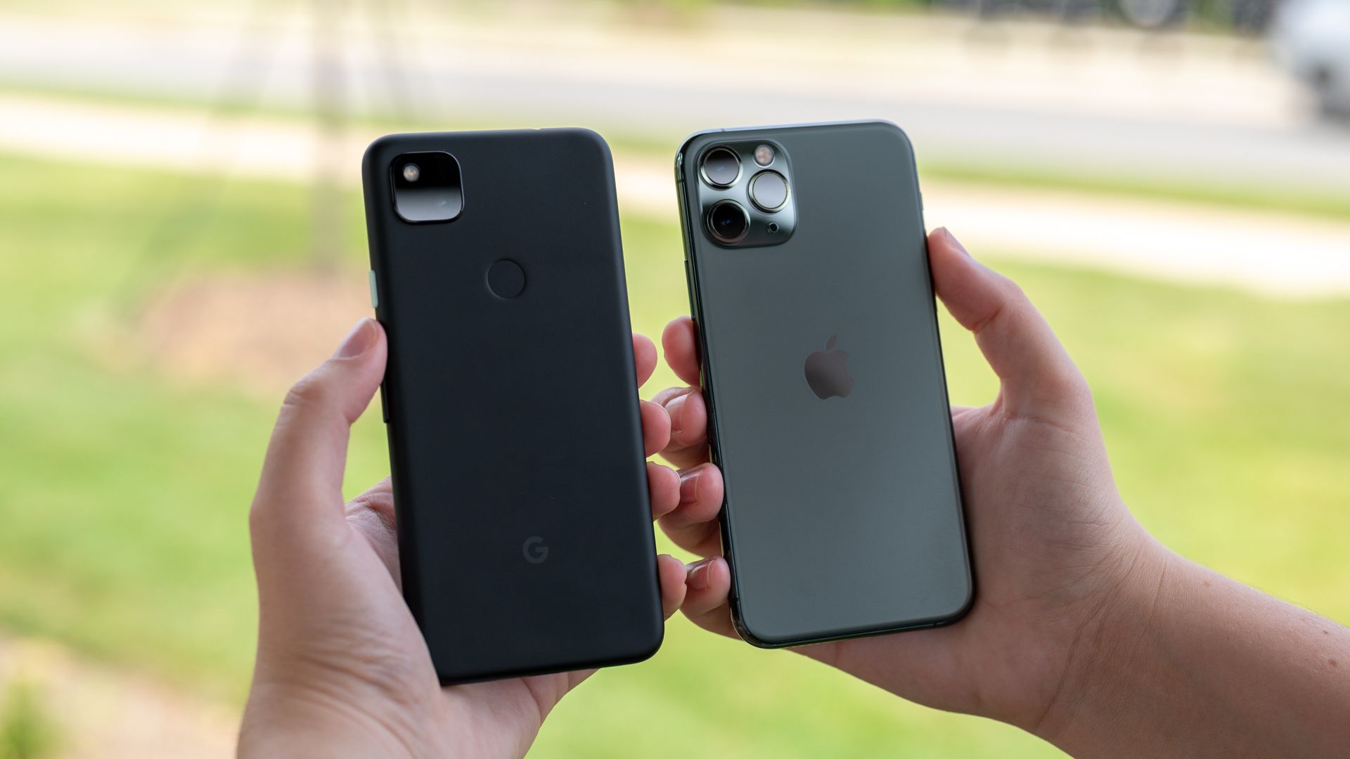 Comparing Pixel 4A to iPhone.