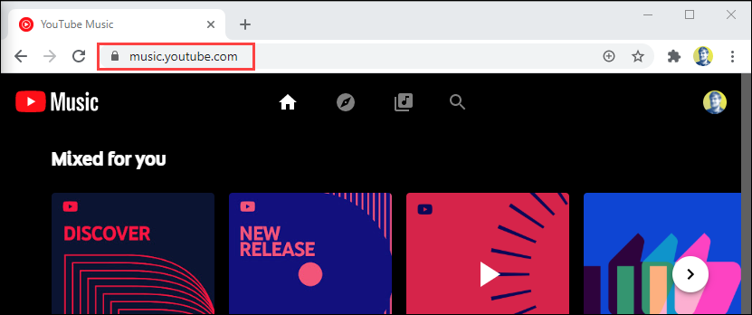 youtube music browser