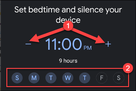 google clock bedtime