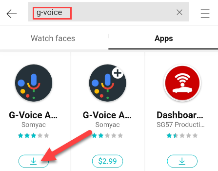 Install G-Voice from the Galaxy Store.
