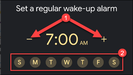 google clock alarm time
