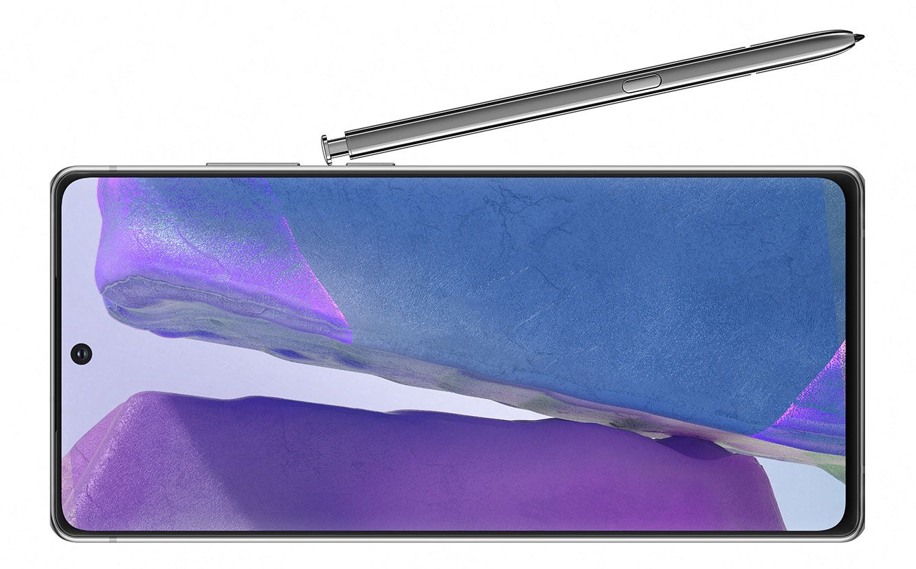 Galaxy Note 20 on side