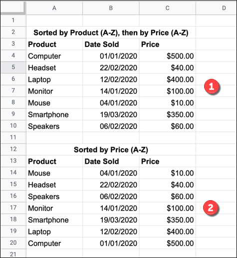 How To Sort By Multiple Columns In Google Sheets