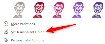 Set transparent color option