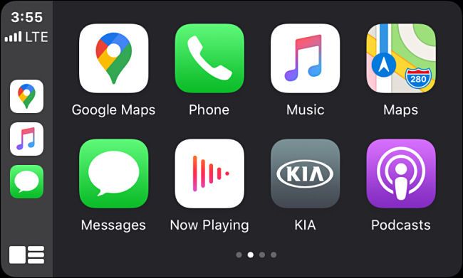Example Apple CarPlay icon view