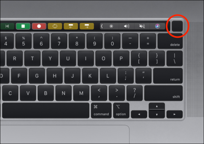 MacBook Pro Touch ID Power Button