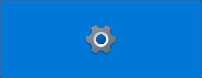 The new Settings icon on the app splash screen in Windows 10's 21H1 update.