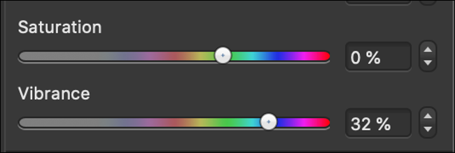 Vibrance Slider for Adjusting Color Intensity
