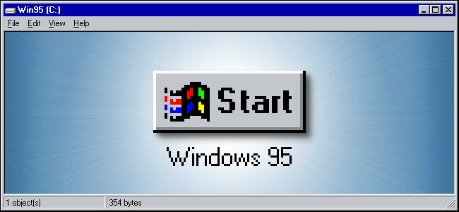 Windows 95 Start Button Hero