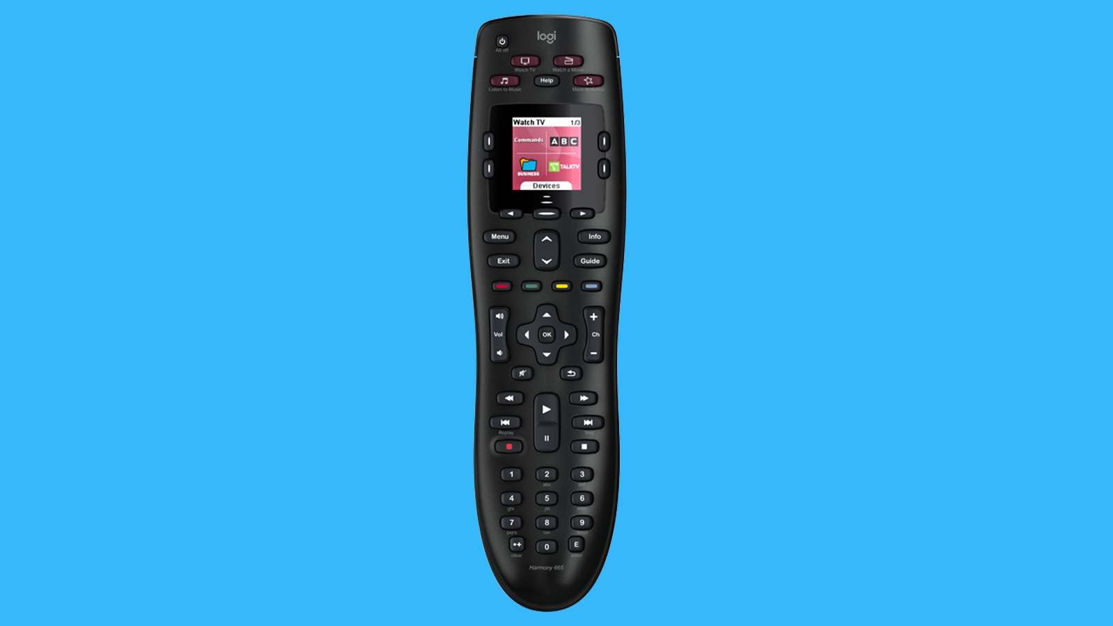 Logitech Harmony 665 remote