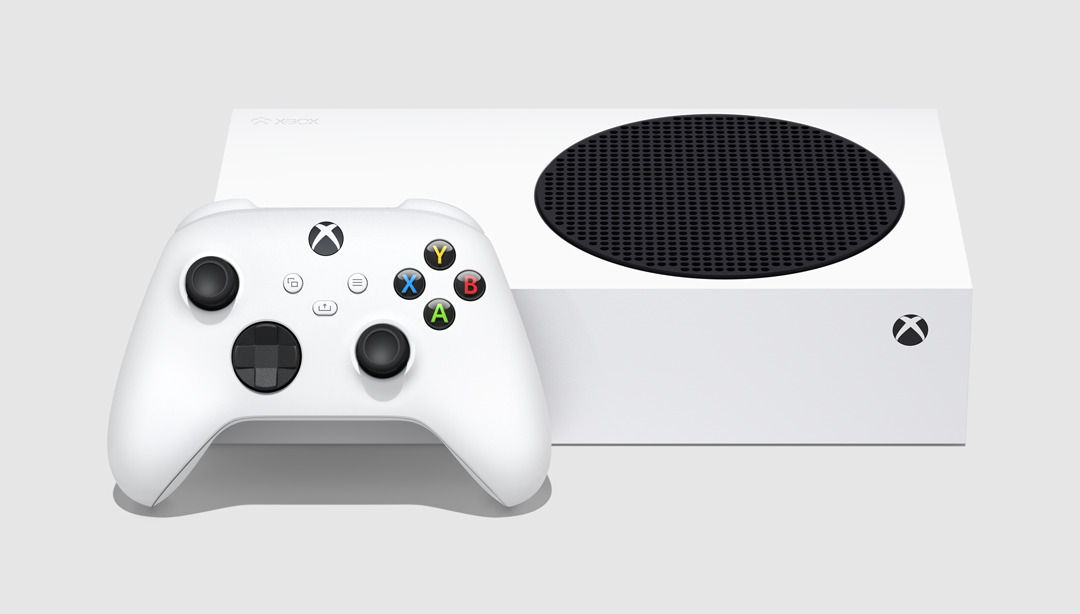 A picture of the Xbox Series S.