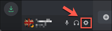 Press the settings cog icon next to your username in the bottom-left corner of the Discord app or website.