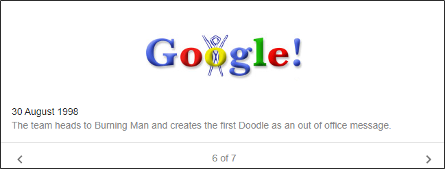 Google logo slideshow