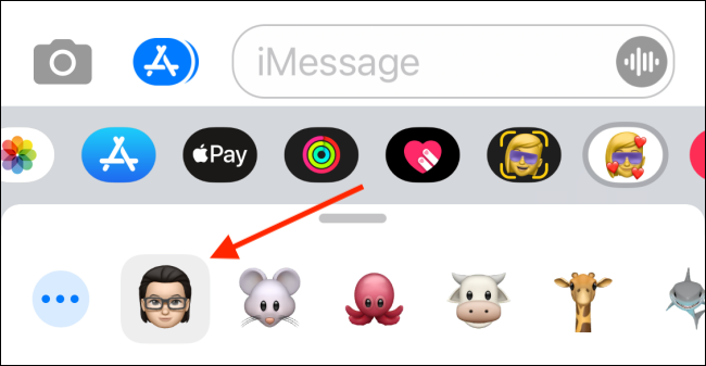 Select Your Memoji in Messages