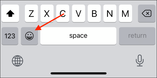 Tap Emoji Button in Keyboard
