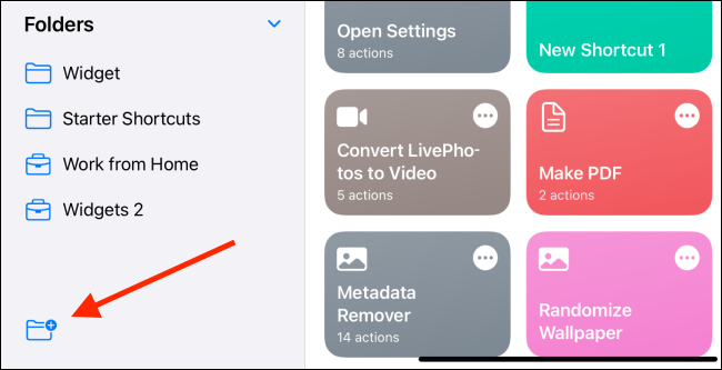 Tap New Folder Icon From iPad App Sidebar