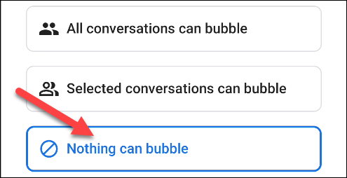 choose nothing can bubble