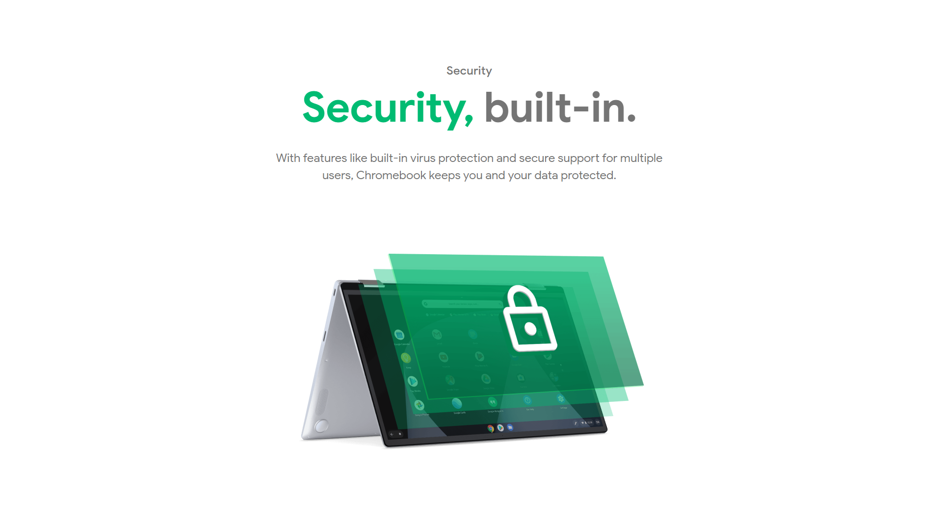 Built-in security on Chromebooks