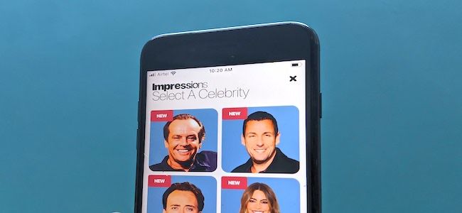 Celebrity impressions deepfake iPhone app