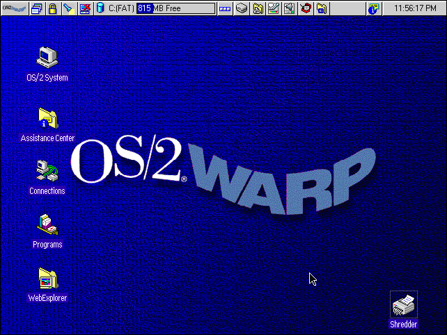 IBM OS/2 Warp 4 Desktop Screenshot