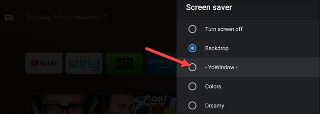 choose your screen saver