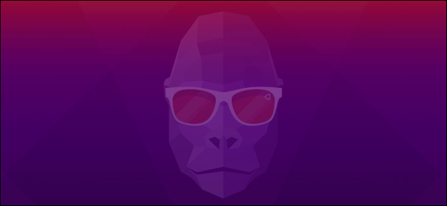 Ubuntu 20.10 Groovy Gorilla mascot on desktop