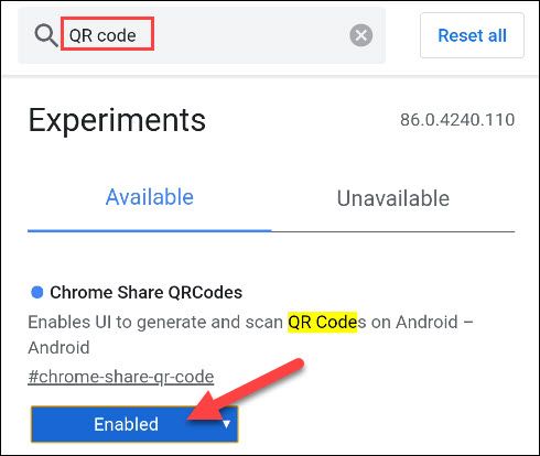 How to Generate a URL QR Code in Google Chrome on Android
