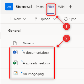 The &quot;Files&quot; tab showing uploaded documents.