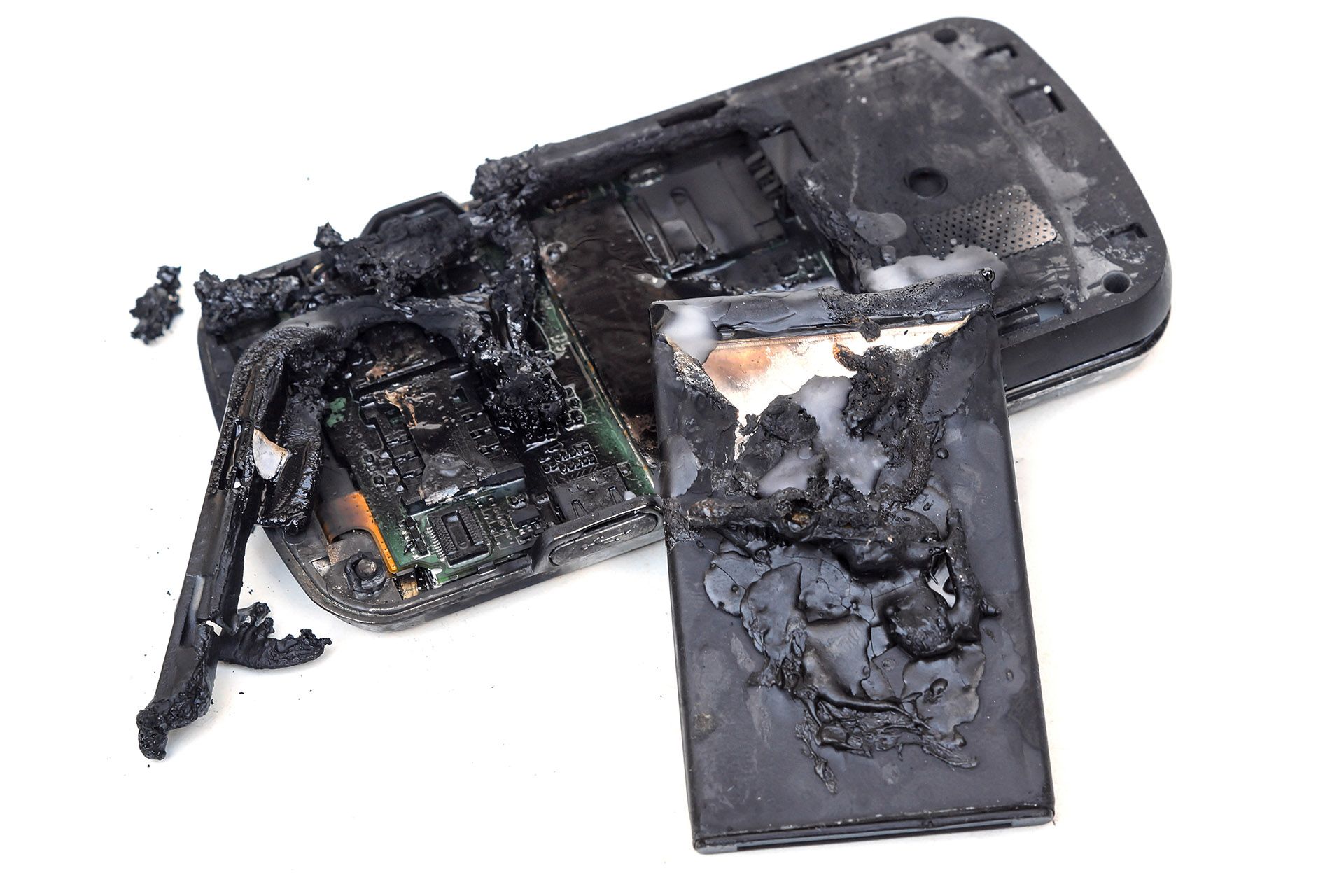 exploded battery