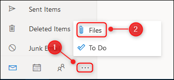 The &quot;Files&quot; icon on the menu.