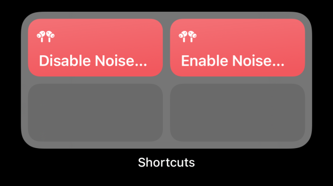 AirPod Shortcuts in Home Screen