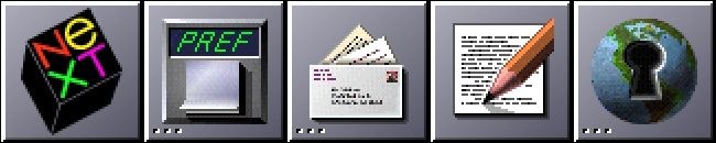 Several application icons from OPENSTEP 4.2
