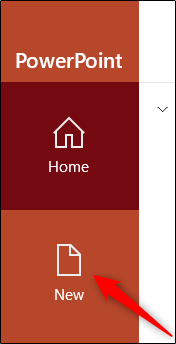New tab in PowerPoint