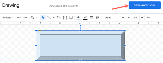 Save and Close a Drawing in Google Docs