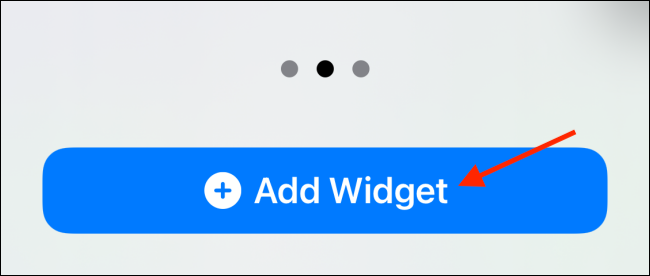 Tap Add Widget from Medium Size