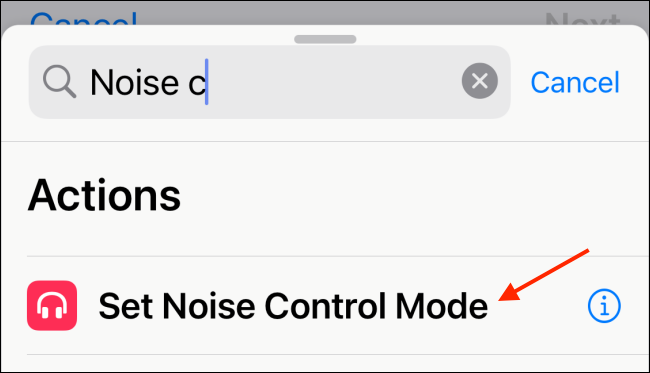 Tap Set Noise Control Mode