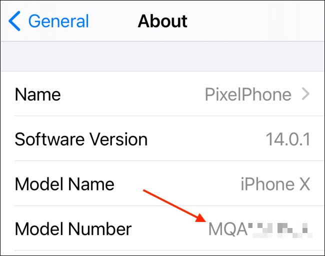 How to know your iPhone or iPad name and model number
