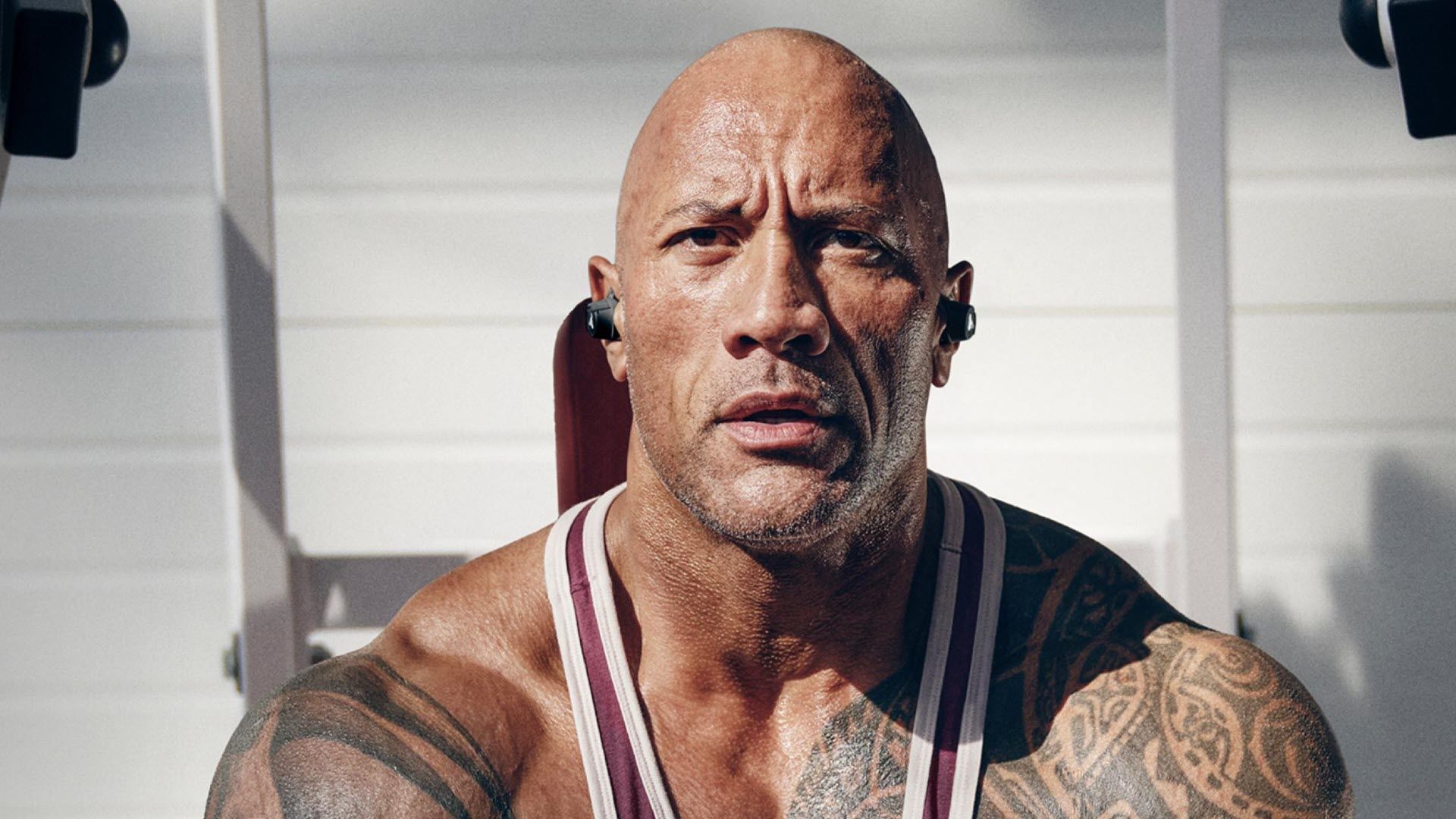 Dwayne Johnson under Armour