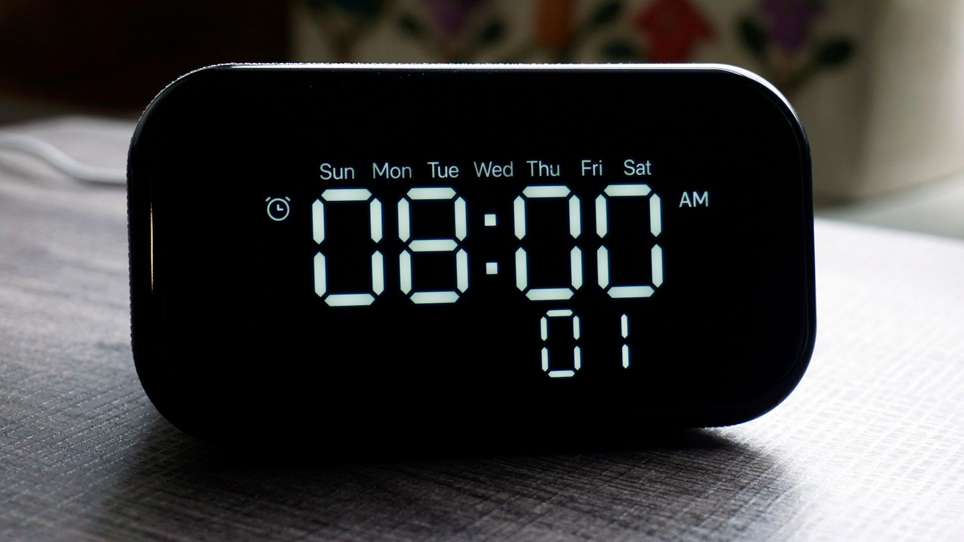 Lenovo Smart Clock Essential alarm setting