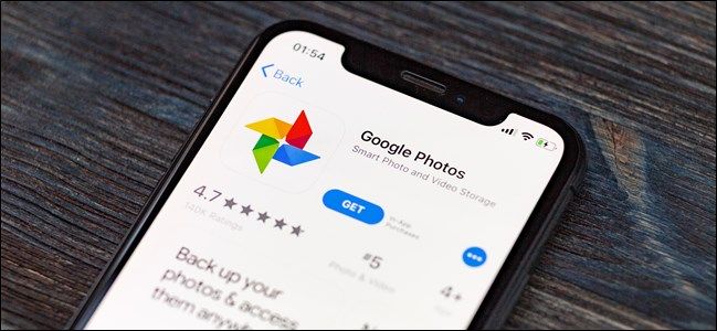 Google Photos App Store listing on Apple iPhone