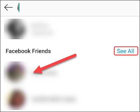 facebook user results