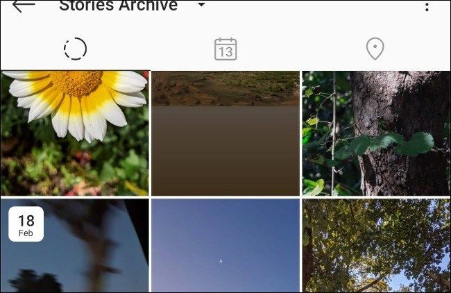 Visit your Instagram stories archive