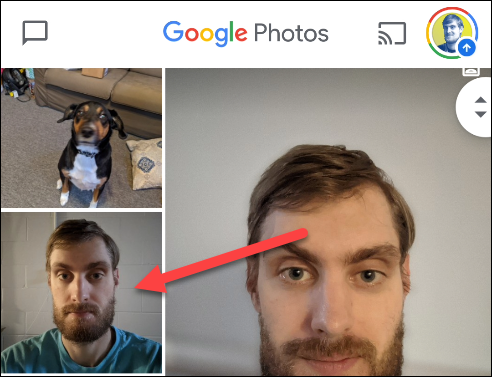 find a photo in Google Photos