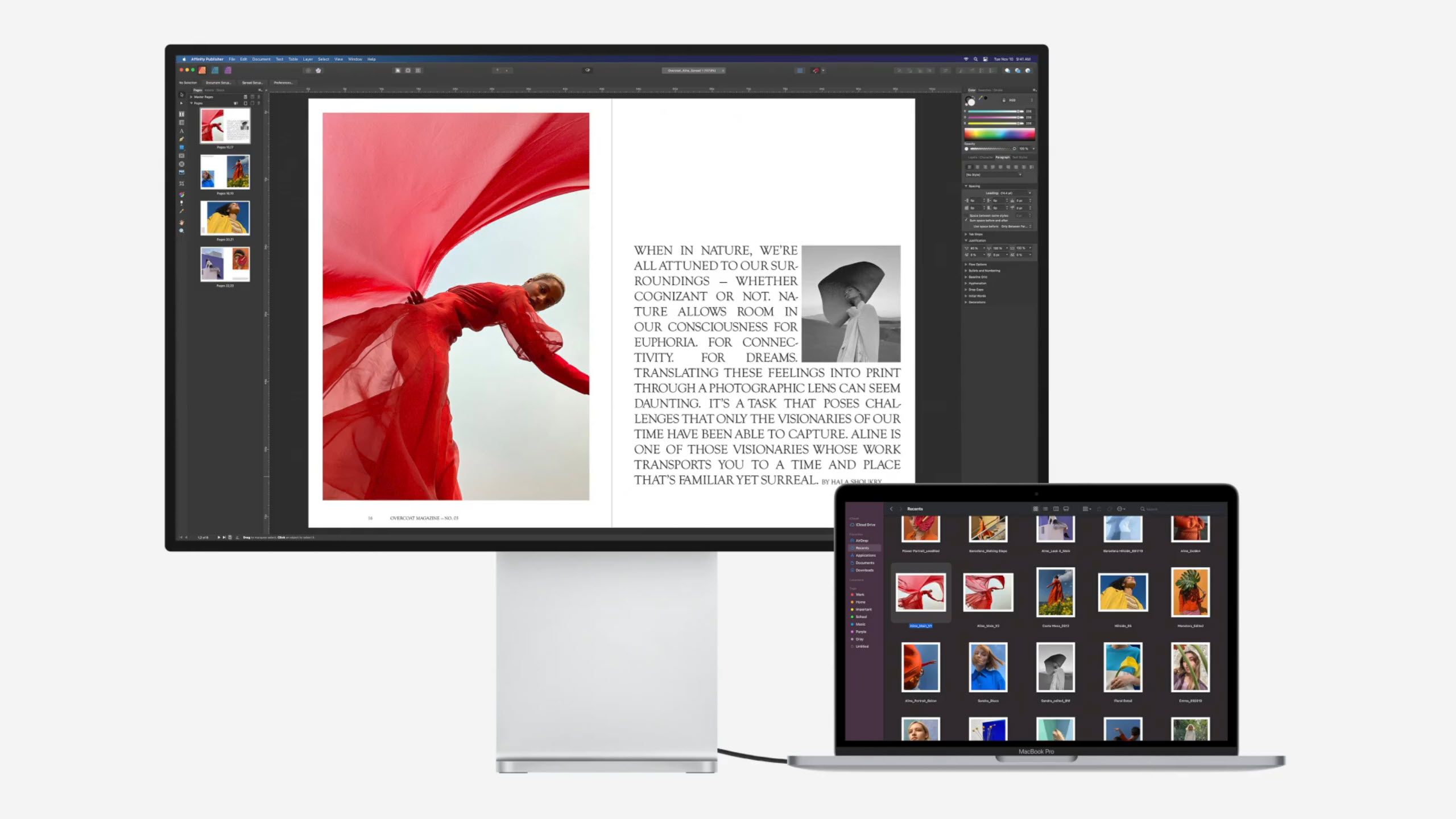 MacBook Pro with monitor