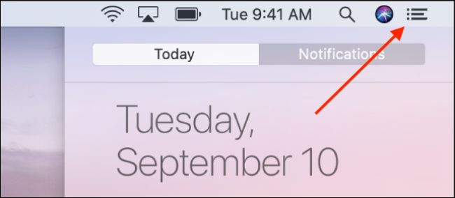 Accessing Notification Center in macOS Catalina and Older