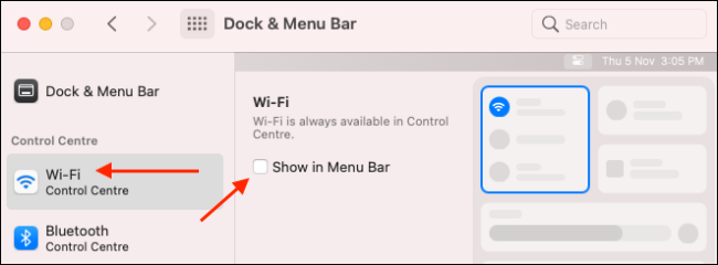 Add Wi-Fi module to Menu Bar